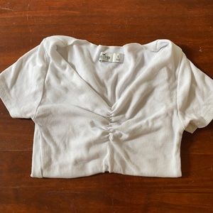 White hollister top